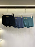 Armani Visible Branded Waistband Or Emblem Details Men's Boxer Briefs - 3-Piece Box
