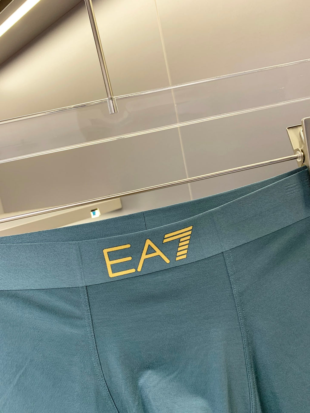 Armani Gold-Tone Ea7 Waistbands Men's Boxer Briefs - 3-Piece Box