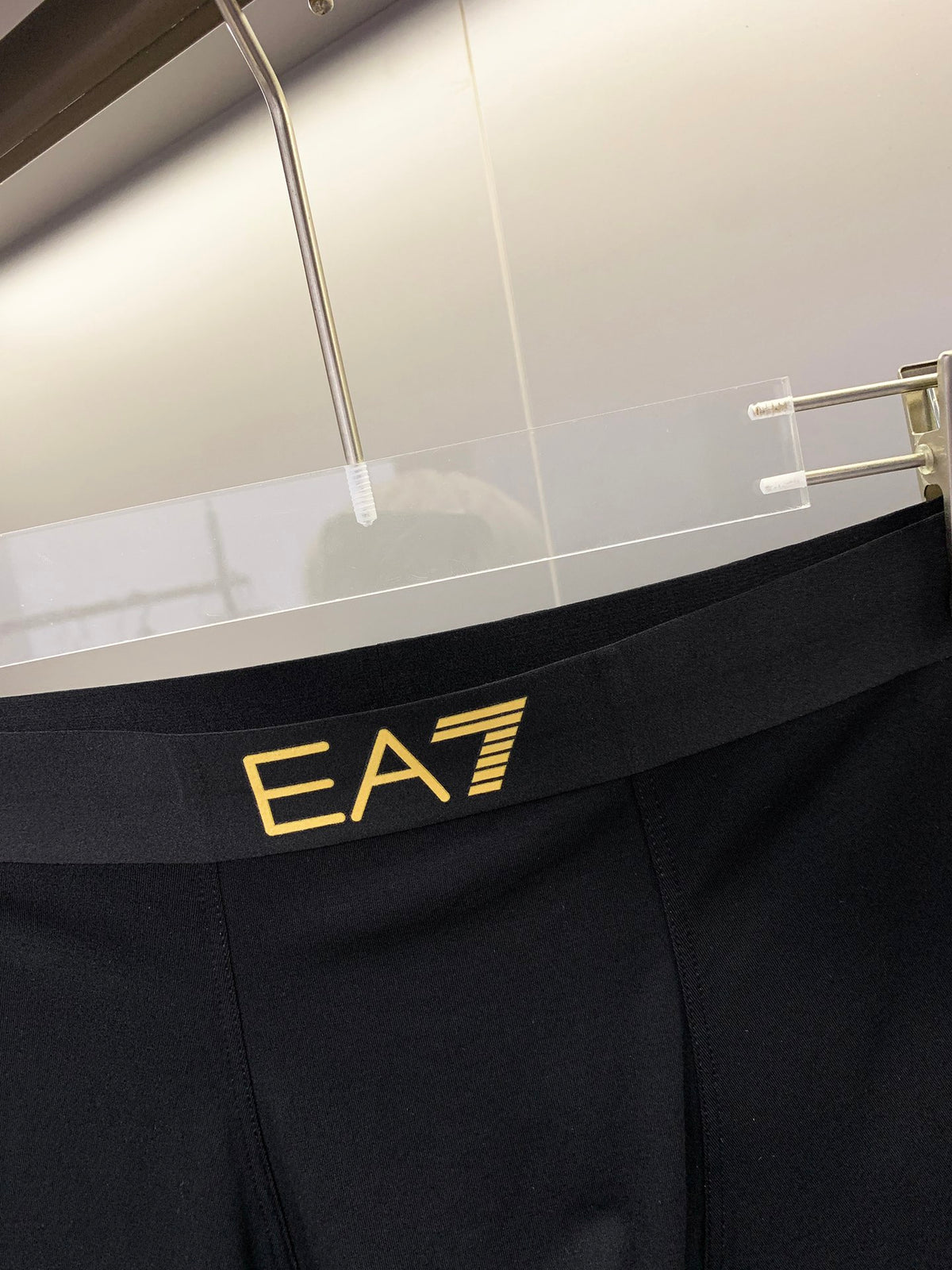 Armani Gold-Tone Ea7 Waistbands Men's Boxer Briefs - 3-Piece Box