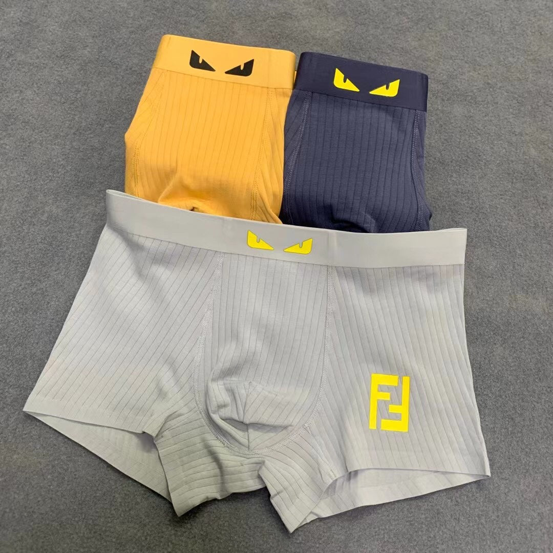 Fendi Cotton Men's Boxer Briefs - 3-Piece Box