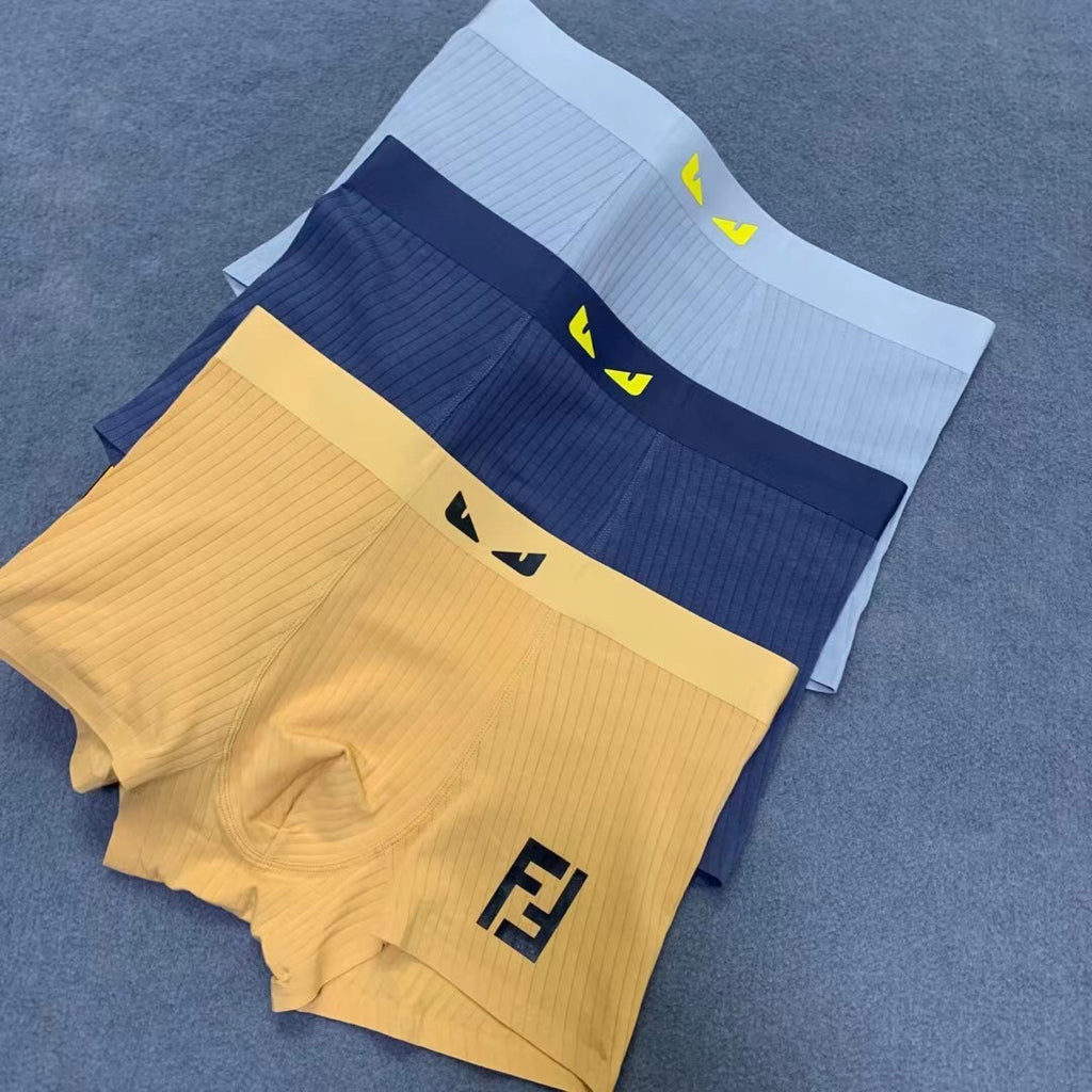 Fendi Cotton Men's Boxer Briefs - 3-Piece Box