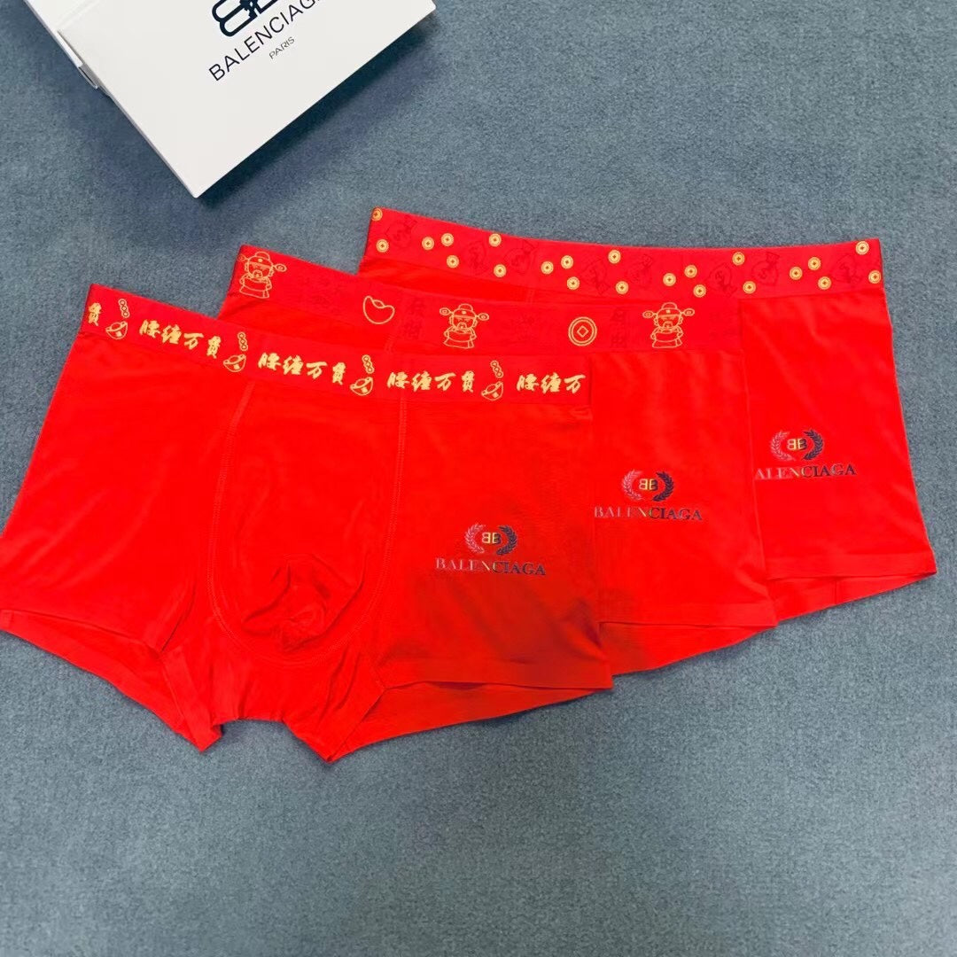 Balenciaga Modal Men's Boxer Briefs - 3-Piece Box