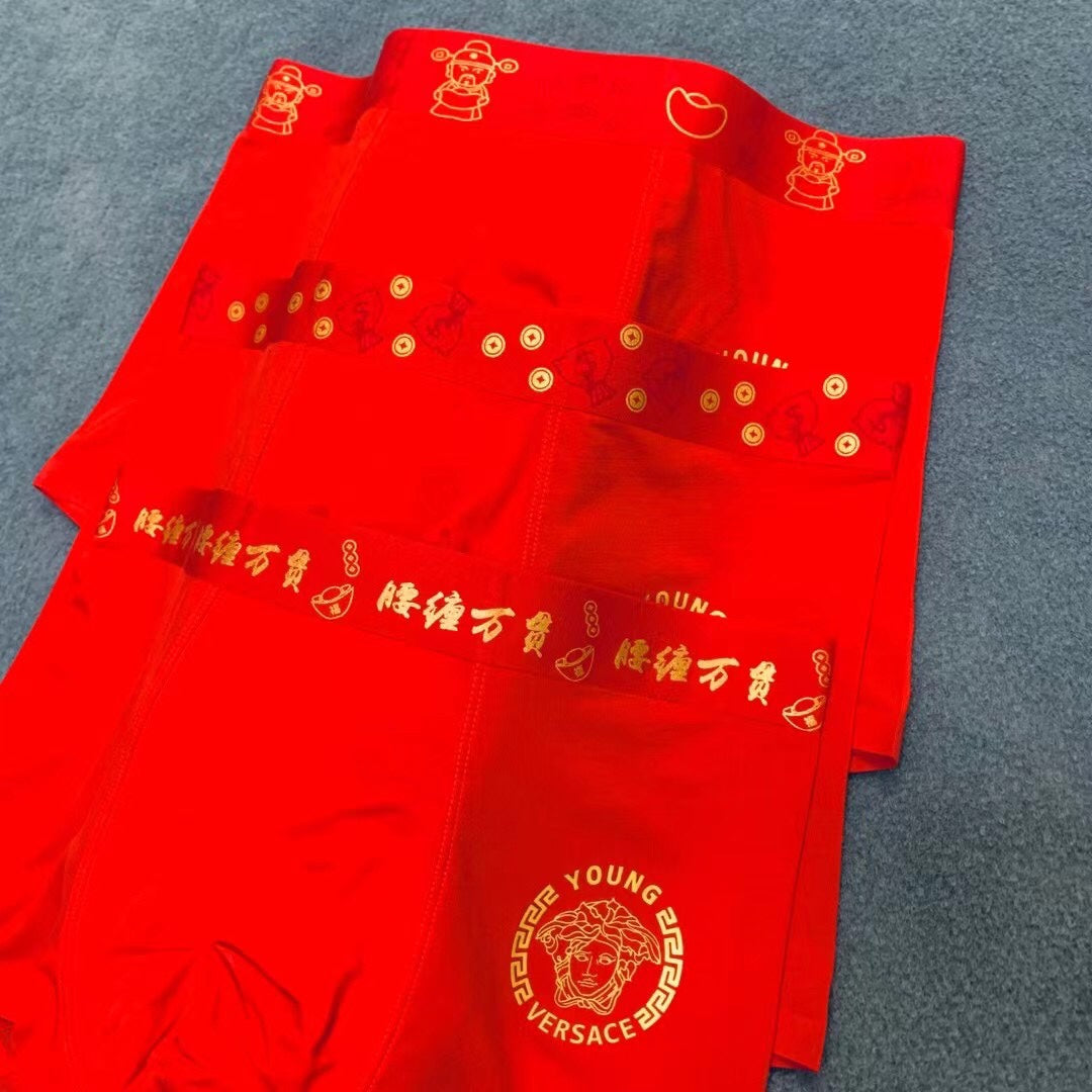 Versace Red Medusa Boxer Briefs 3-Piece Box Collection Essentials