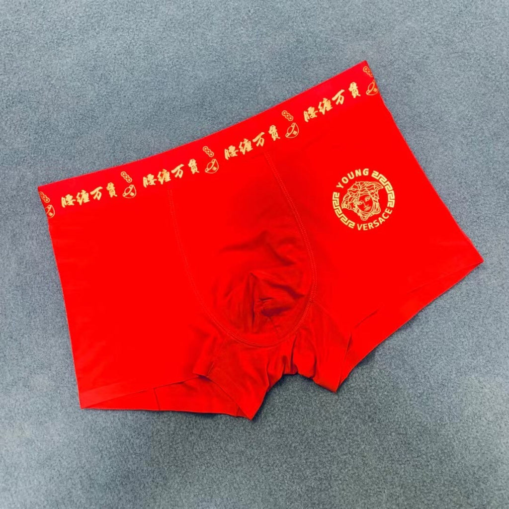 Versace Red Medusa Boxer Briefs 3-Piece Box Collection Essentials