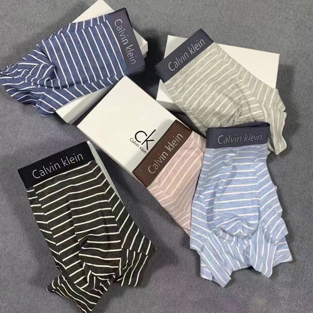 Calvin Klein Modal fibre Visible Waistband, Colour And Emblem Details Men's Boxer Briefs - 3-Piece Box