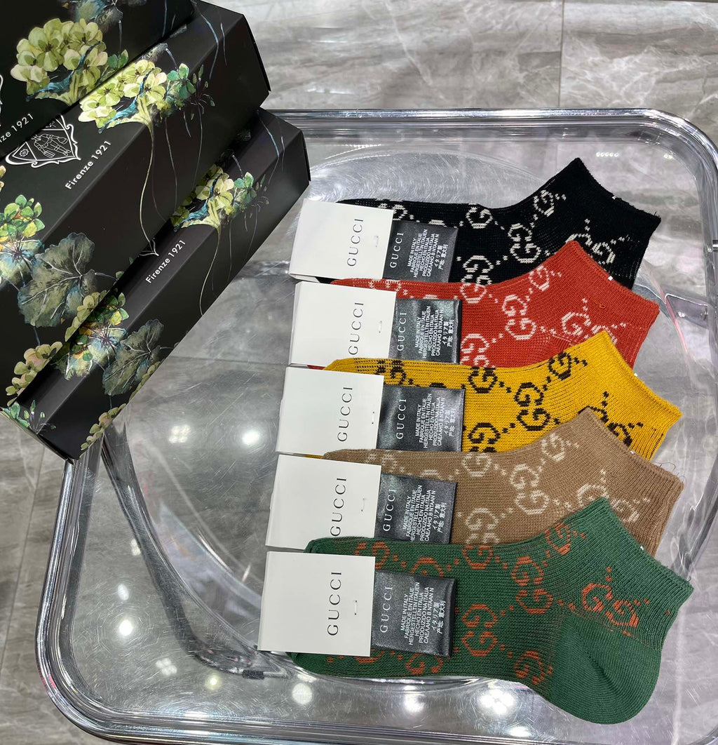 Gucci Cotton Socks - 5-Pair Pack