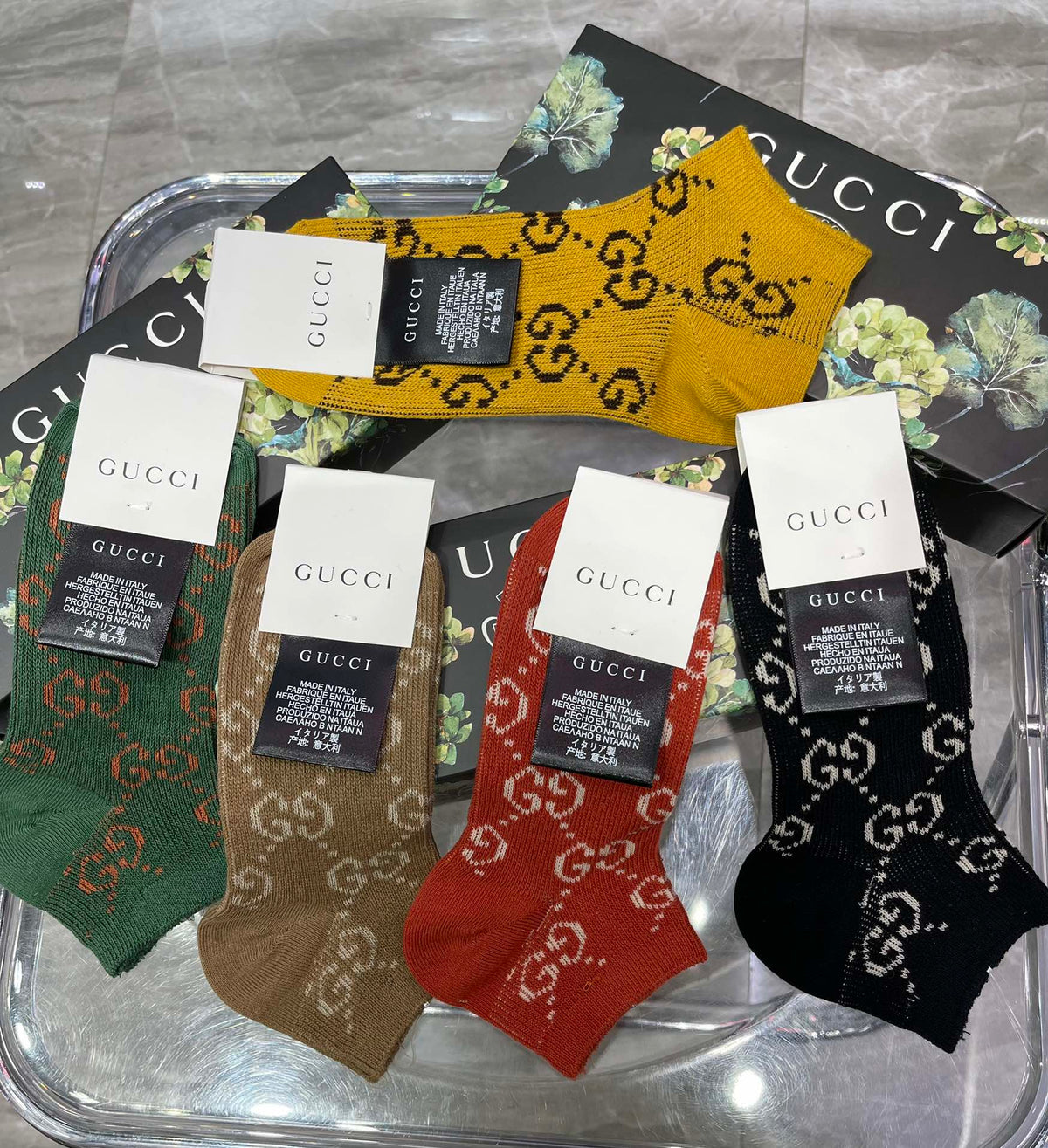 Gucci Cotton Socks - 5-Pair Pack