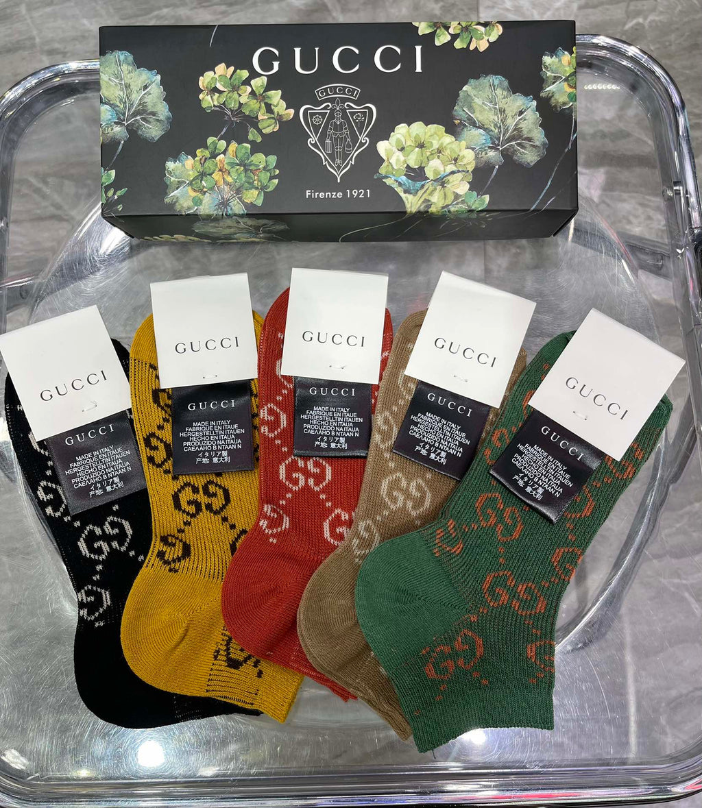 Gucci Cotton Socks - 5-Pair Pack