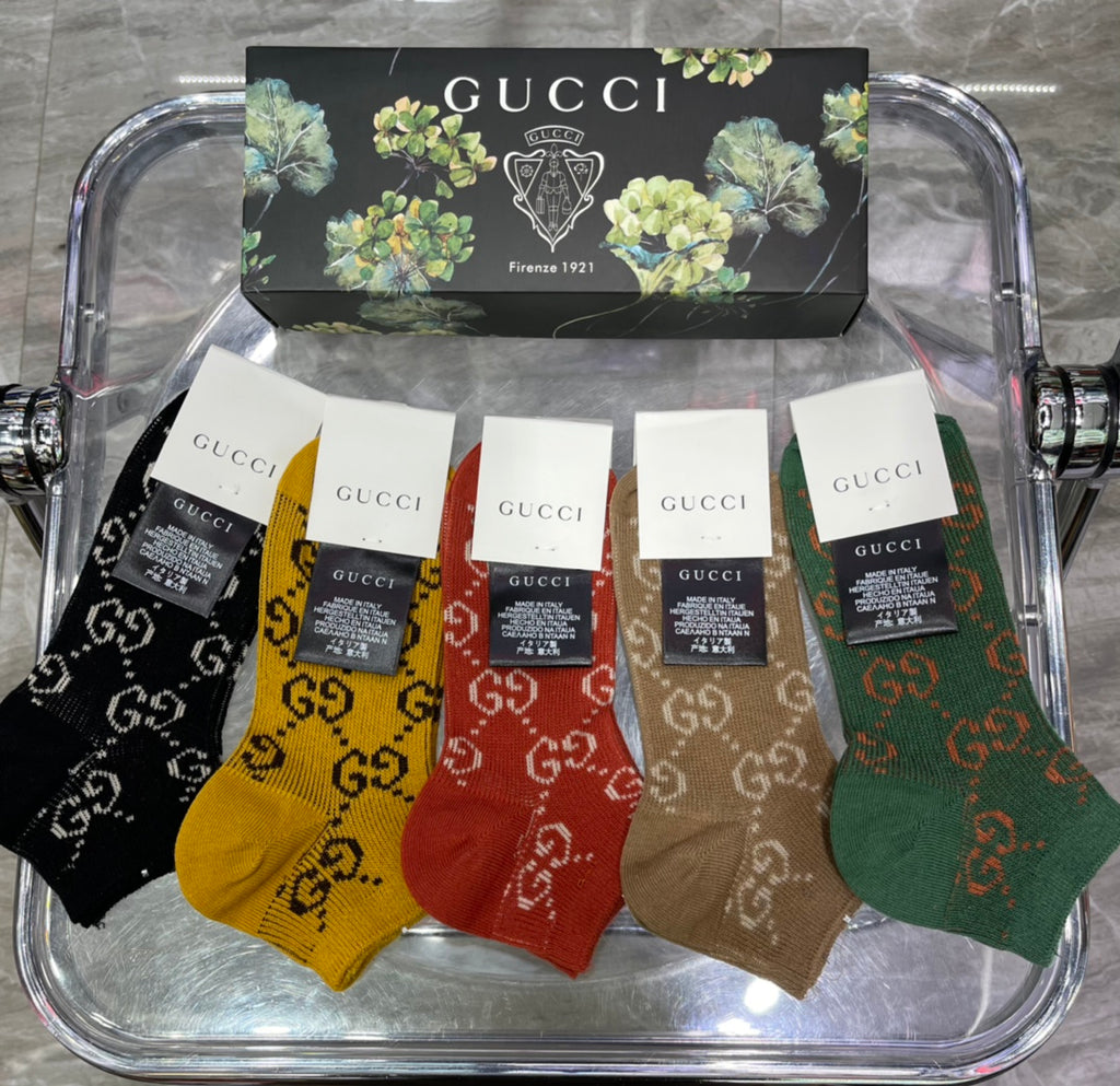 Gucci Cotton Socks - 5-Pair Pack