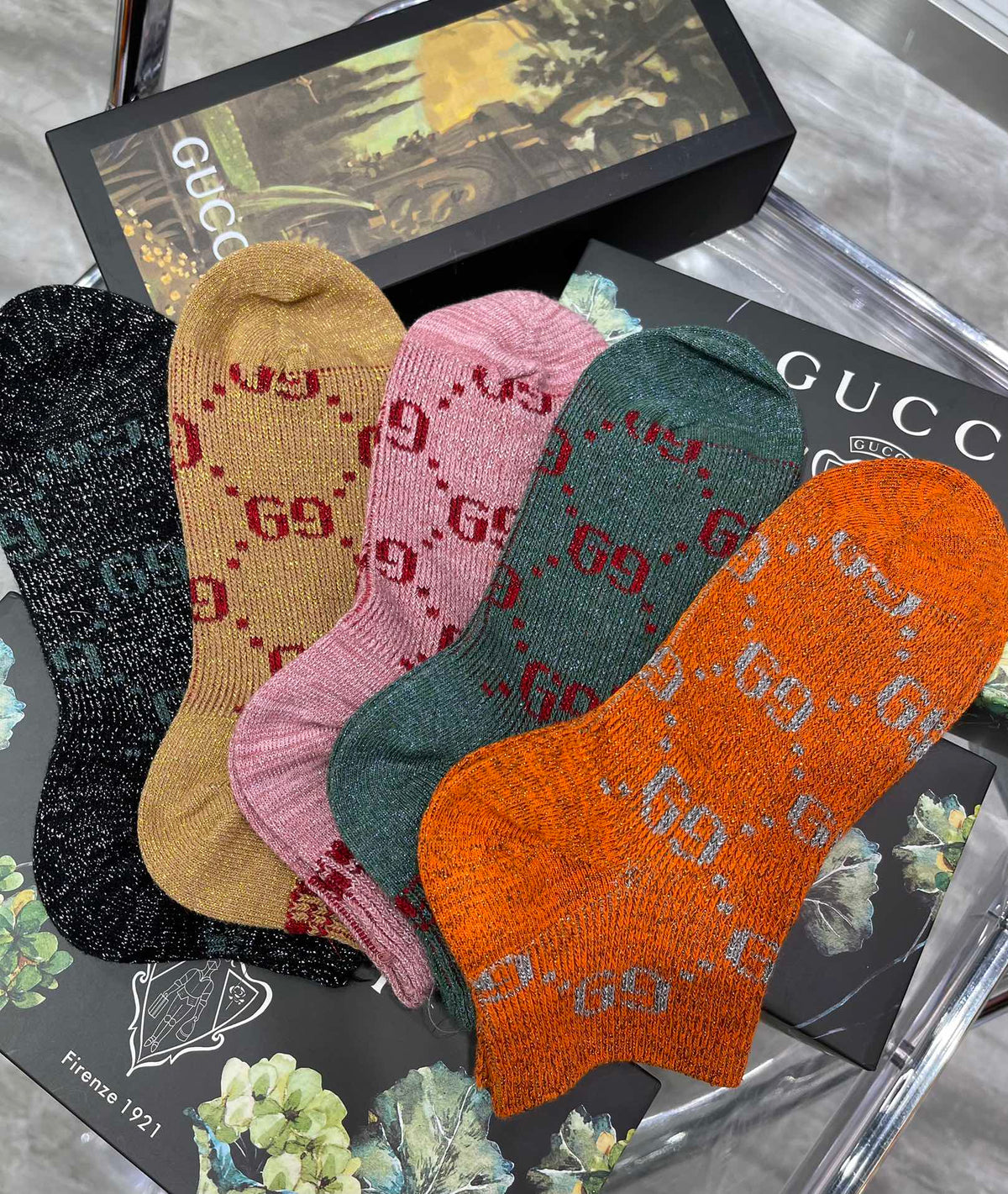 Gucci Cotton Socks - 5-Pair Pack