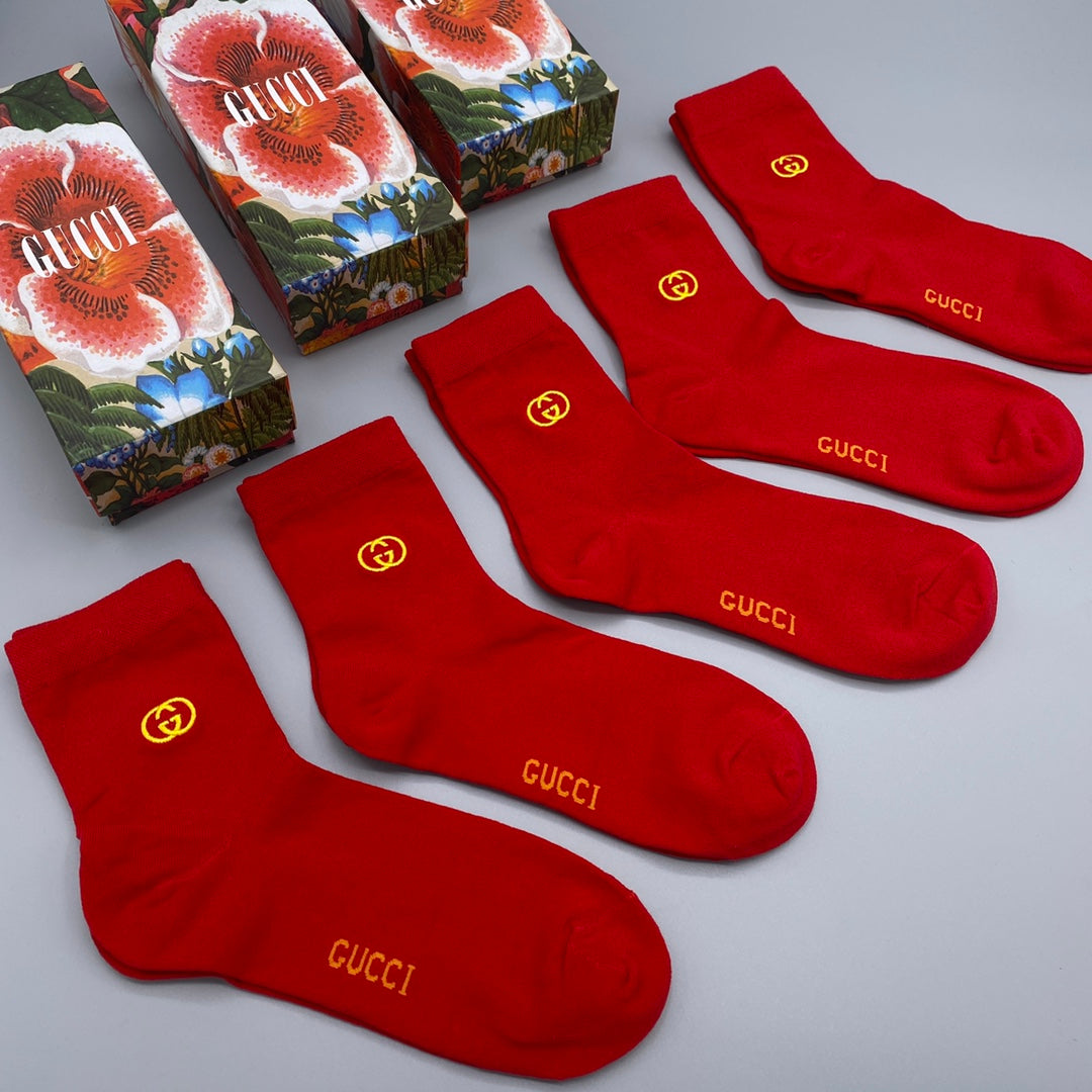 Gucci Crew Socks - 5-Pair Pack
