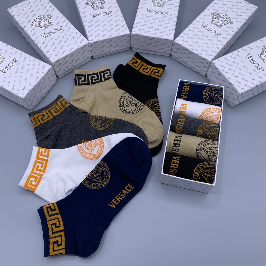 Versace Short Socks - 5-Pair Pack