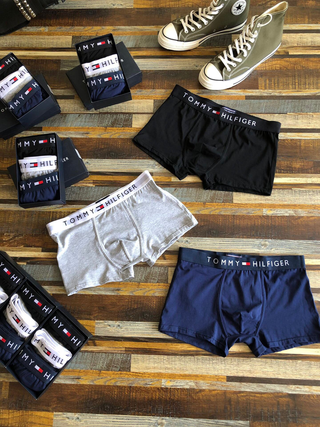 Cotton Men's Boxer Briefs - 3-Piece Box
