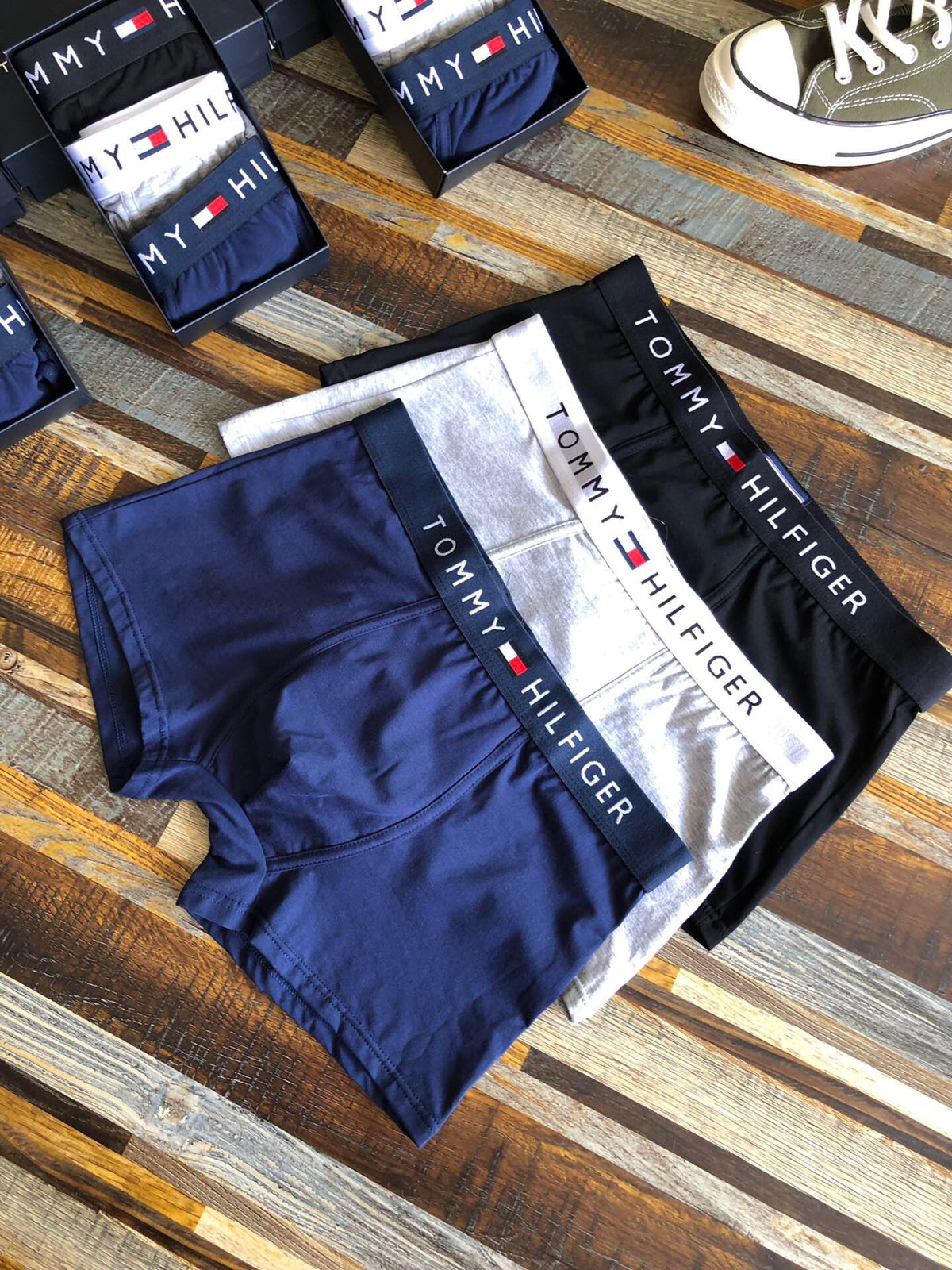 Cotton Men's Boxer Briefs - 3-Piece Box