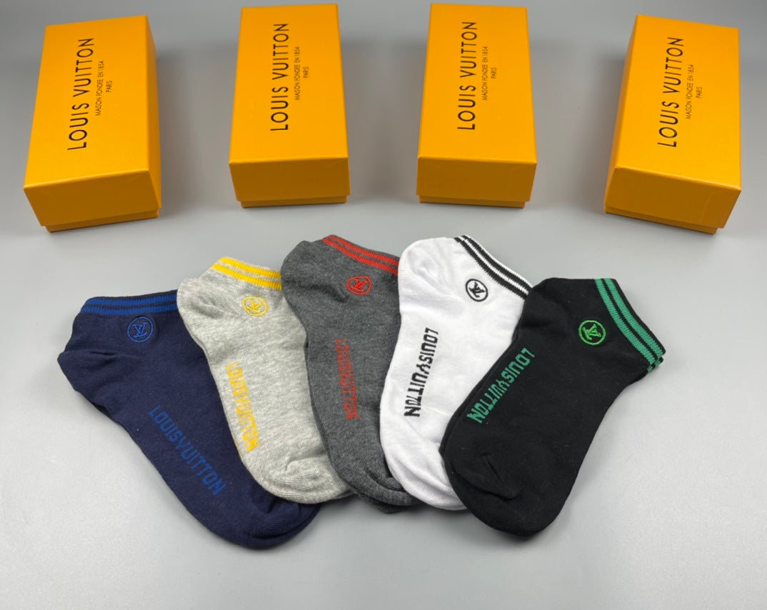 Louis Vuitton Cotton Socks - 5-Pair Pack
