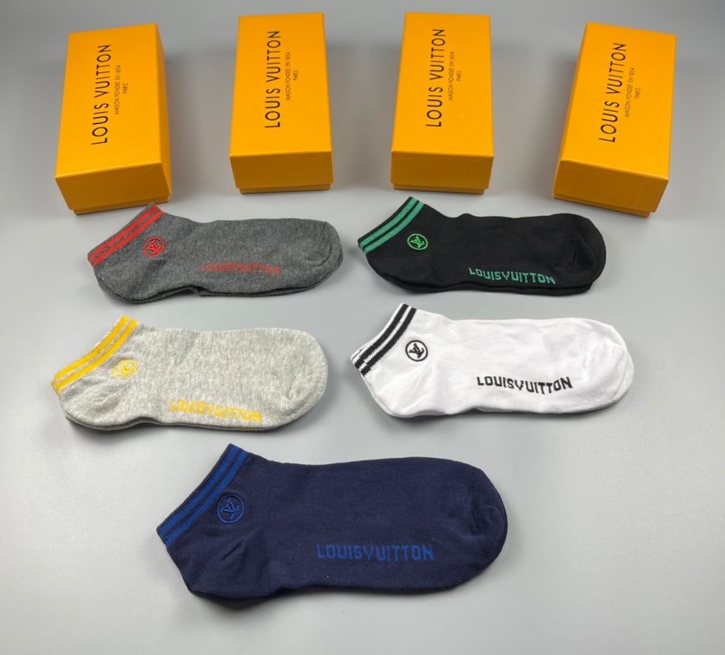 Louis Vuitton Cotton Socks - 5-Pair Pack