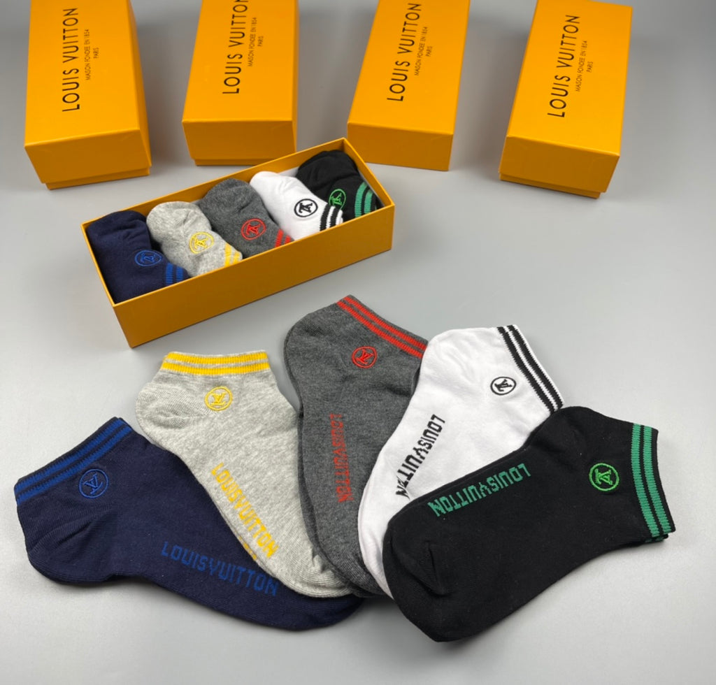 Louis Vuitton Cotton Socks - 5-Pair Pack