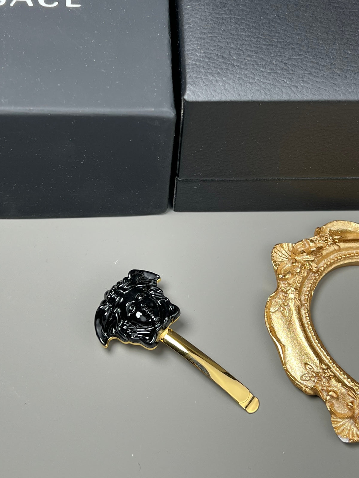Statement Emblem Jewelry Accessory in Polished Metal-Tone – Design 01 main product view