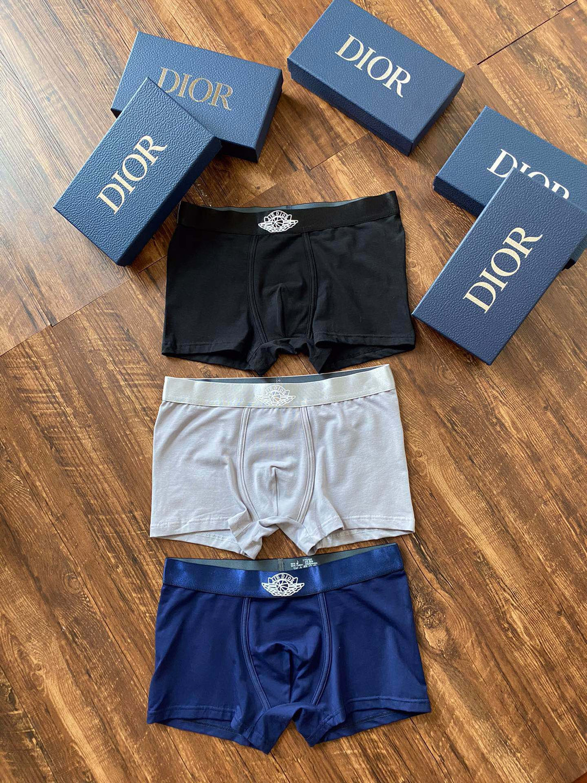 Dior Cotton Men's Boxer Briefs - 3-Piece Box