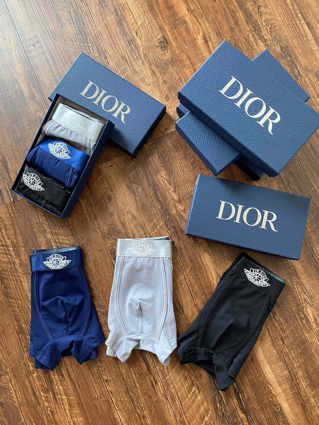 Dior Cotton Men's Boxer Briefs - 3-Piece Box