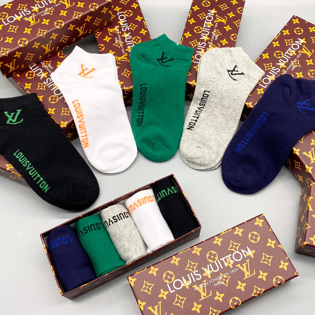Louis Vuitton Cotton Socks - 5-Pair Pack