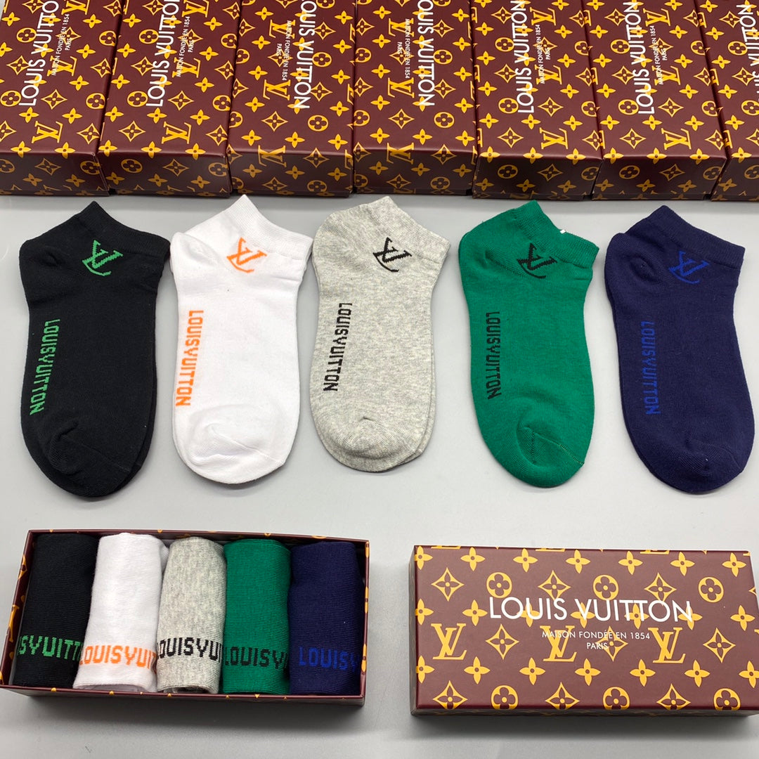 Louis Vuitton Cotton Socks - 5-Pair Pack