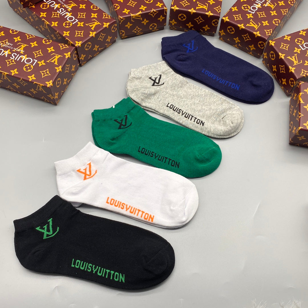 Louis Vuitton Cotton Socks - 5-Pair Pack