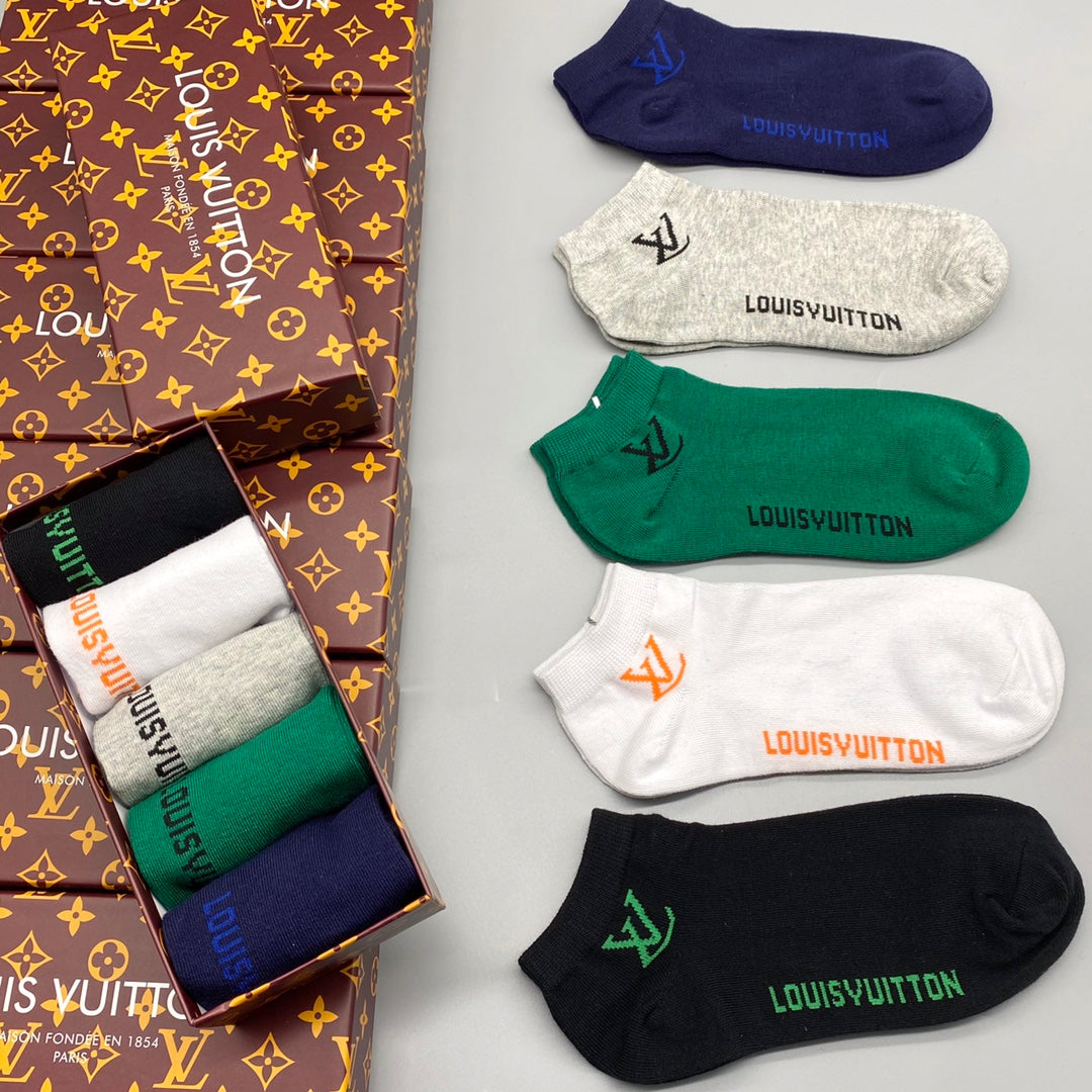 Louis Vuitton Cotton Socks - 5-Pair Pack