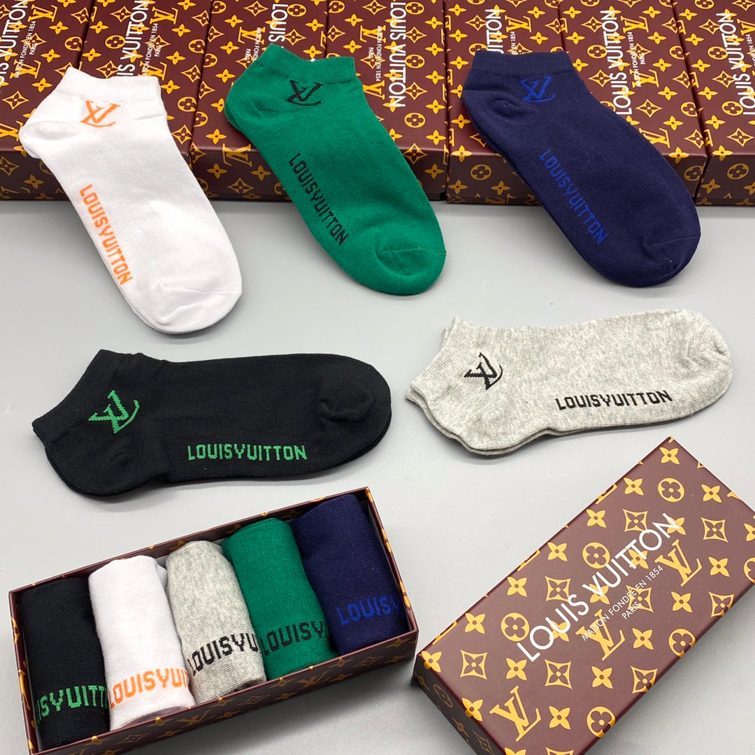 Louis Vuitton Cotton Socks - 5-Pair Pack