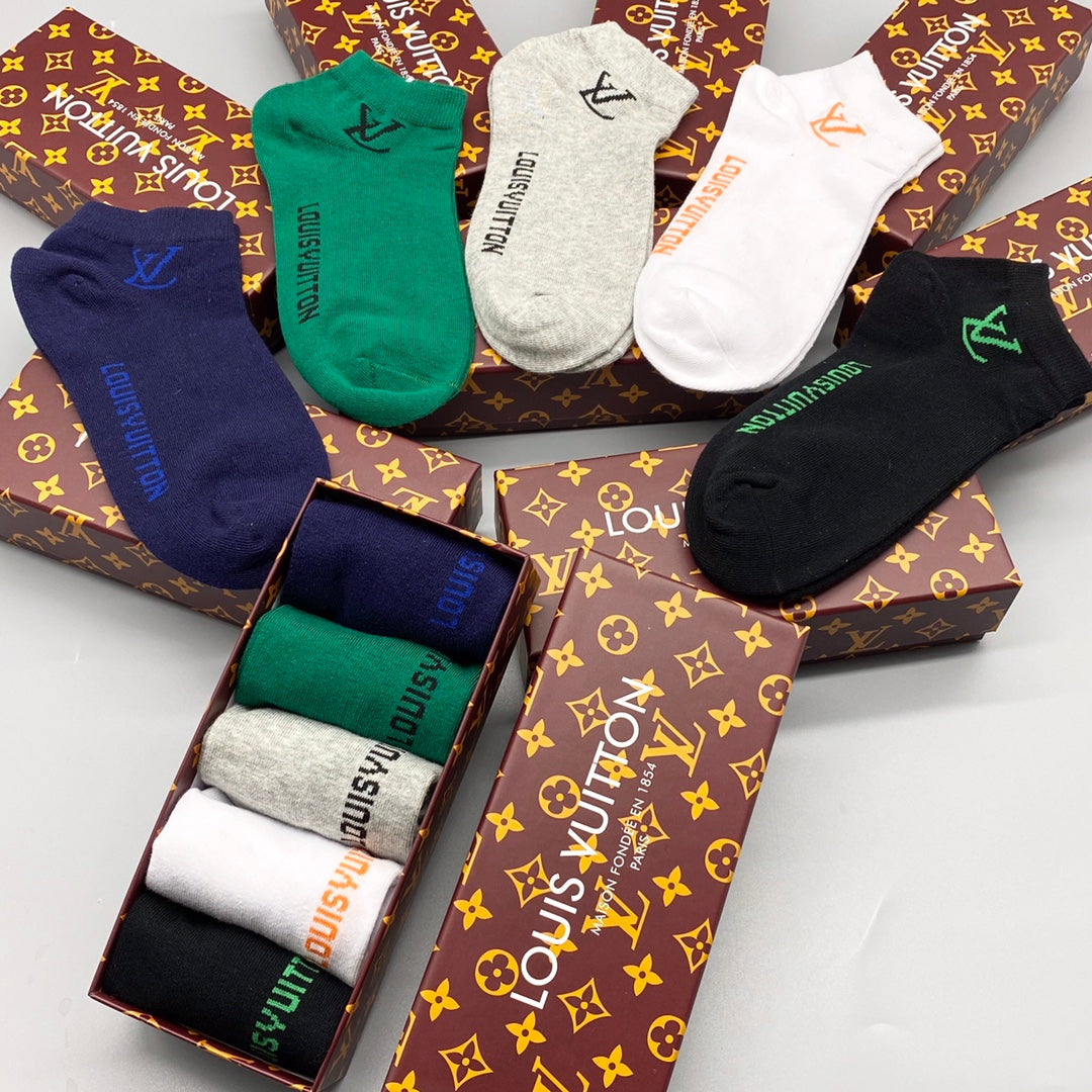 Louis Vuitton Cotton Socks - 5-Pair Pack