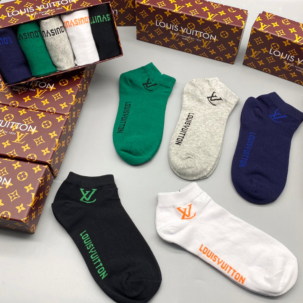 Louis Vuitton Cotton Socks - 5-Pair Pack