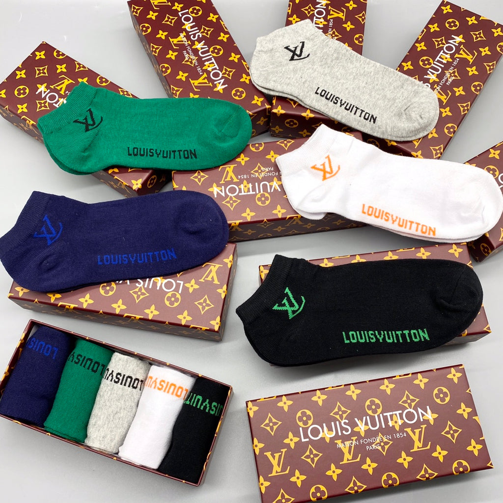 Louis Vuitton Cotton Socks - 5-Pair Pack