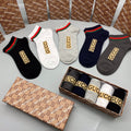 Gucci 83/17 Nylon-Spandex Breathable Socks – 5-Pair Pack