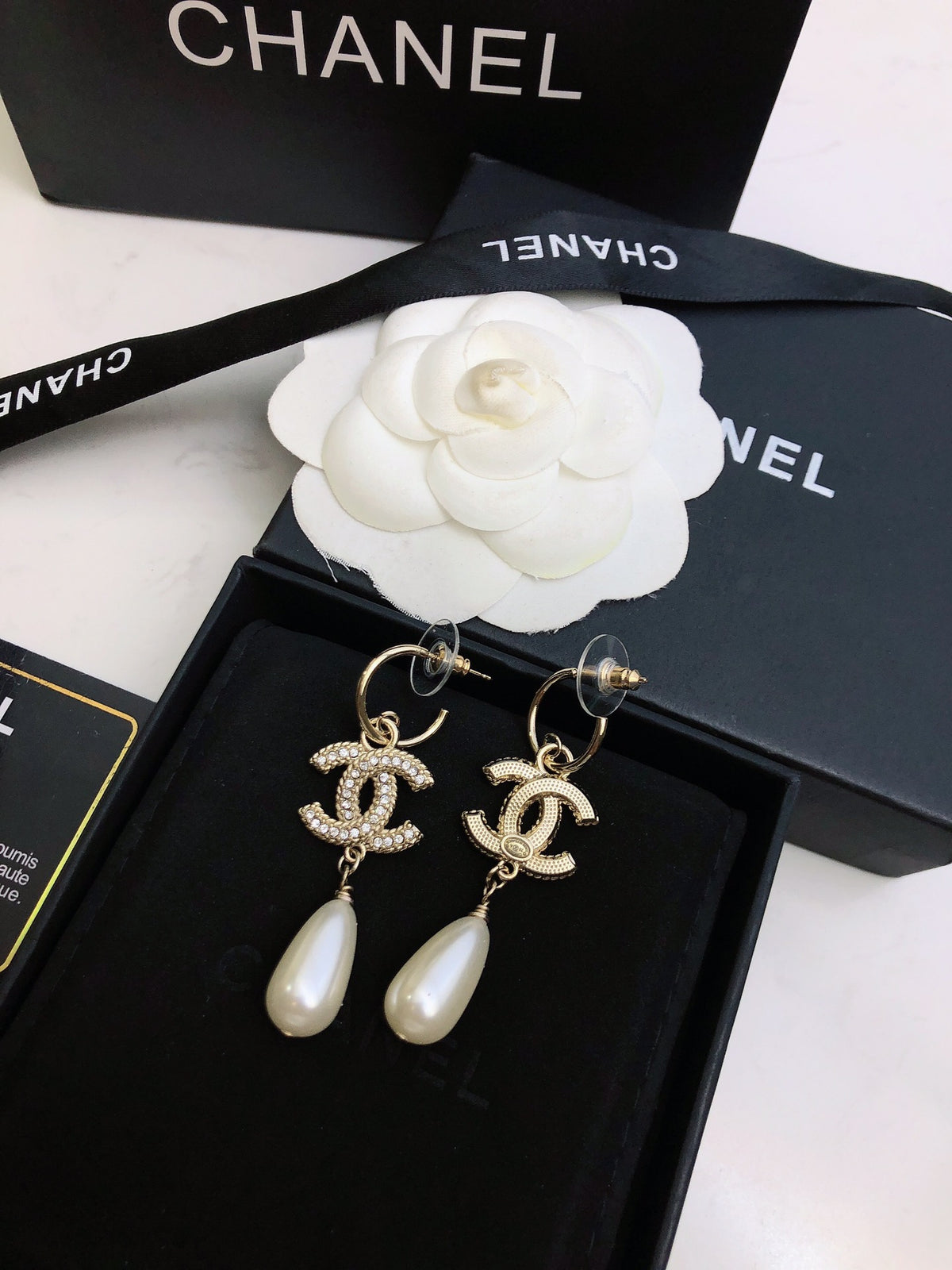 Signature Emblem Stud Earrings in Polished Metal-Tone – Design 109 close-up detail