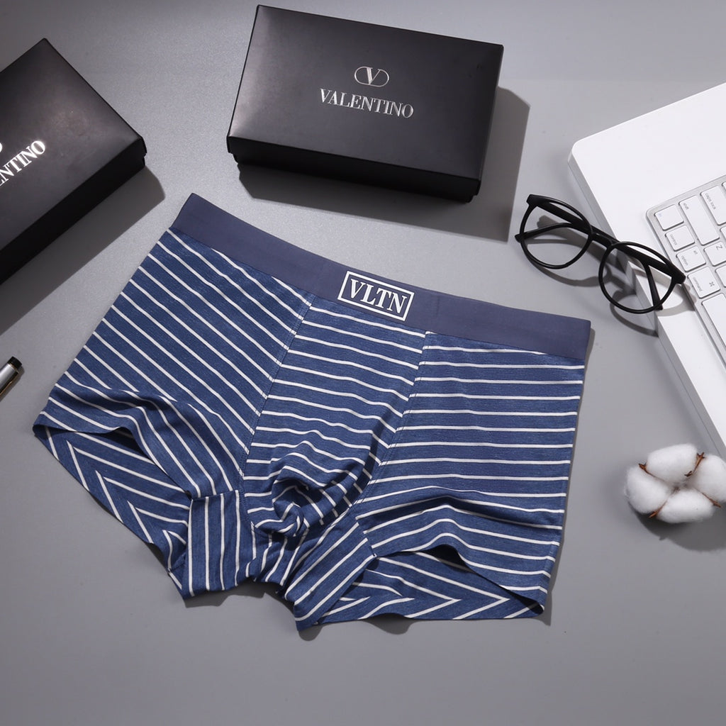 Valentino Broad Logo Waistbands Men's Boxer Briefs - 3-Piece Box