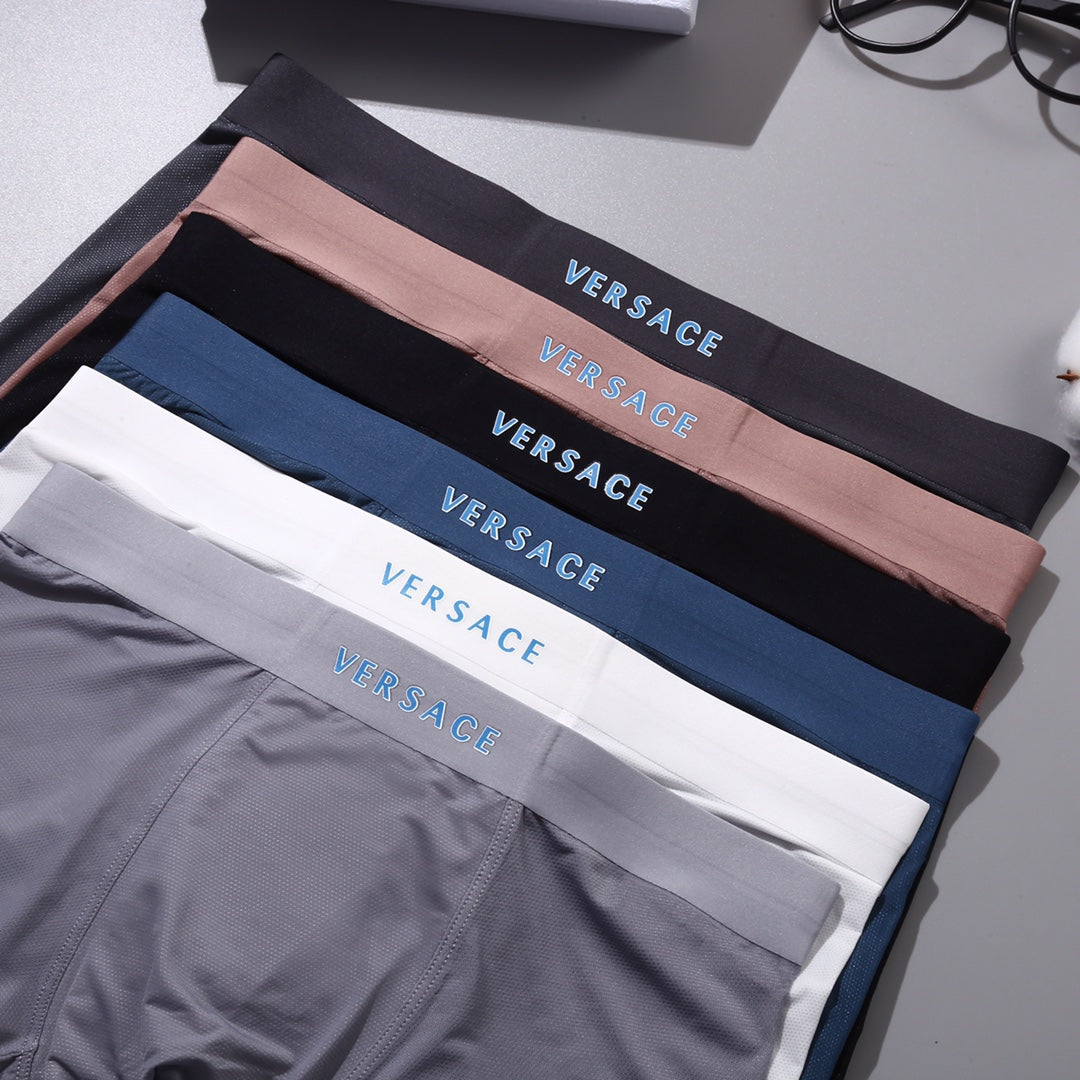 Versace Small Medallion Details Men's Boxer Briefs - 3-Piece Box