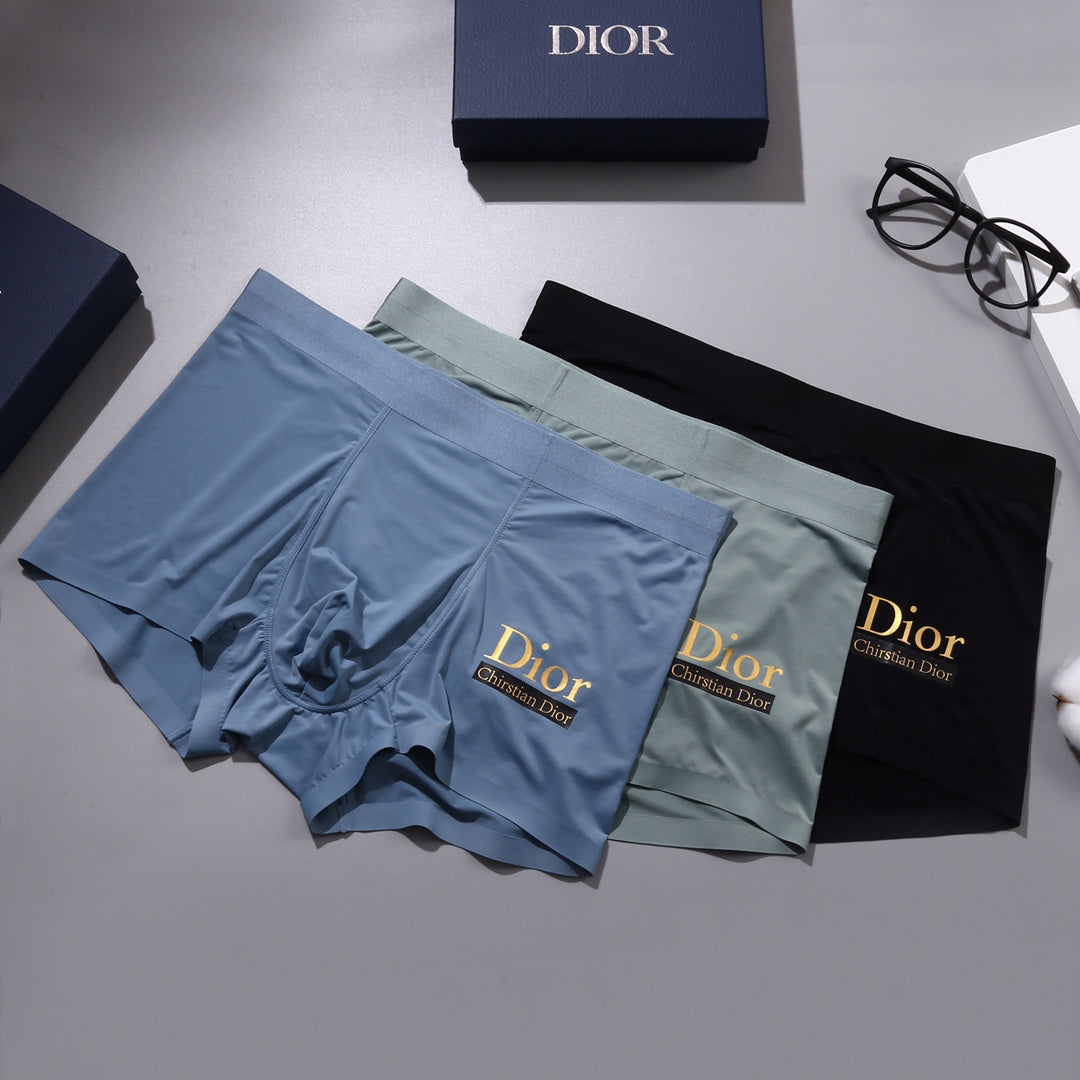 Dior Nylon Blend Men's Boxer Briefs - 3-Piece Box