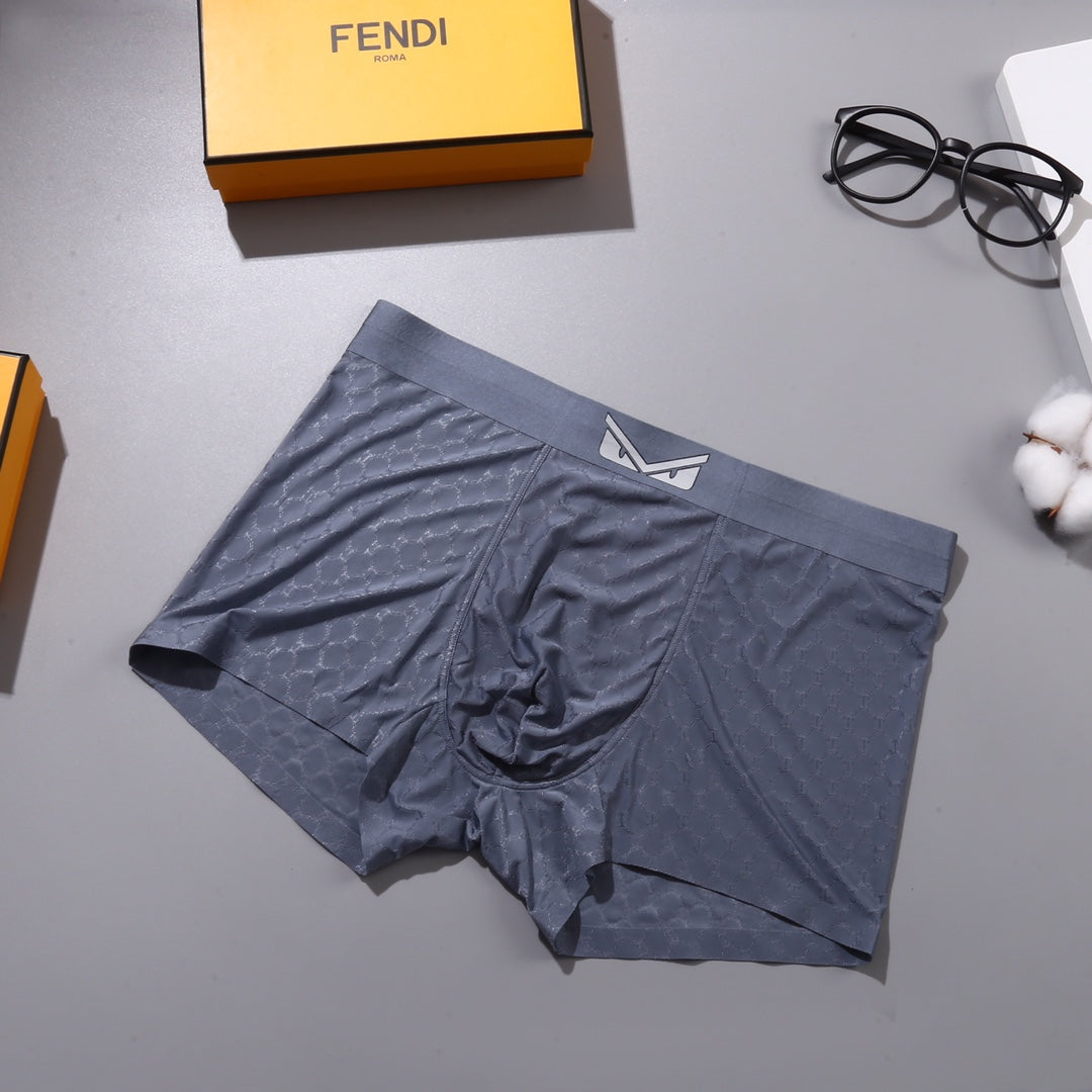 Fendi Nylon Blend Men's Boxer Briefs - 3-Piece Box