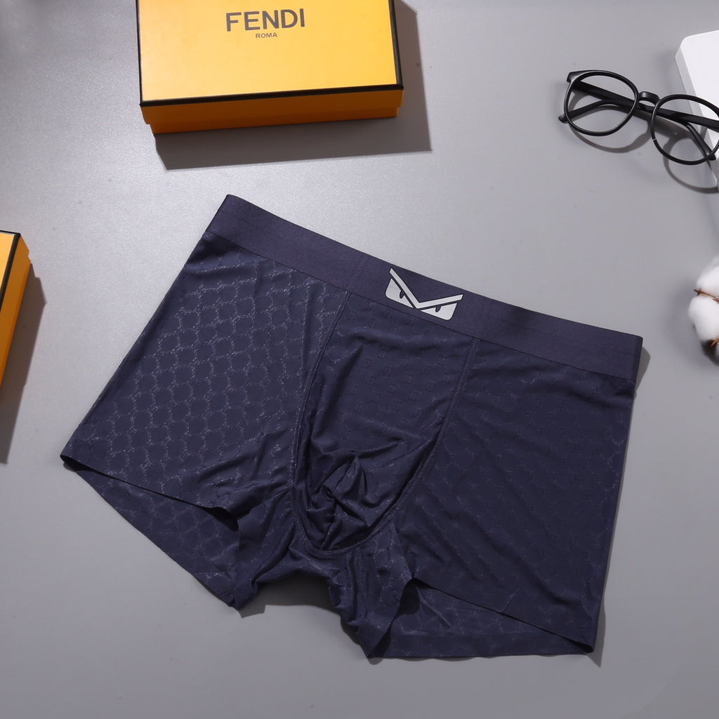 Fendi Small Eye-Style Patch Details Men's Boxer Briefs - 3-Piece Box
