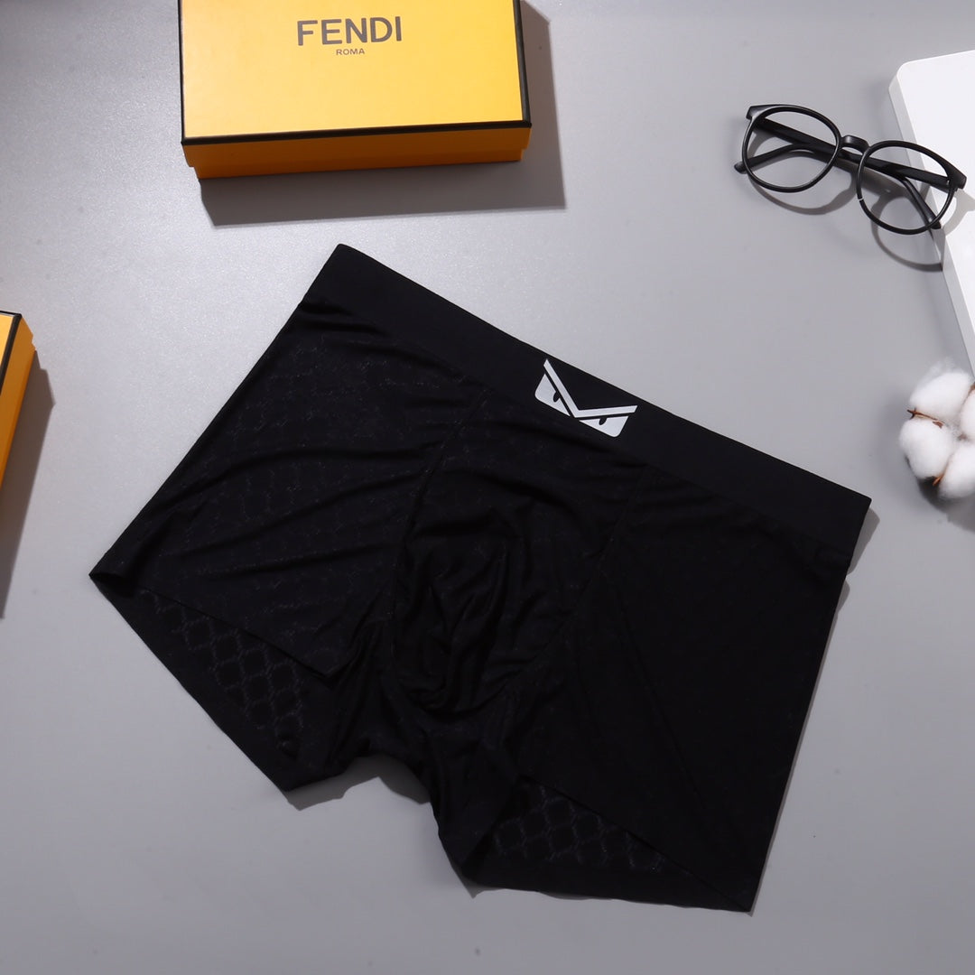 Fendi Nylon Blend Men's Boxer Briefs - 3-Piece Box