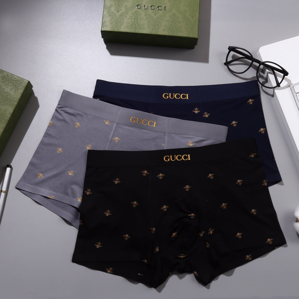 Fendi Modal Men's Boxer Briefs - 3-Piece Box