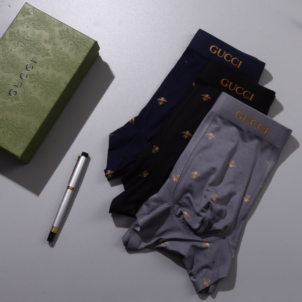 Gucci Modal Men's Boxer Briefs - 3-Piece Box