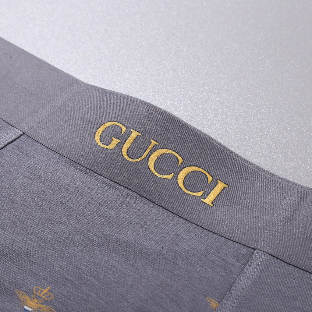 Gucci Small Repeating Gold-Tone Motifs Men's Boxer Briefs - 3-Piece Box