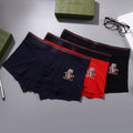 Gucci Visible Branded Waistband Or Emblem Details Men's Boxer Briefs - 3-Piece Box
