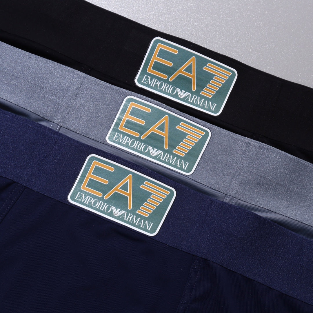 Armani Ea7 Patch Details Men's Boxer Briefs - 3-Piece Box