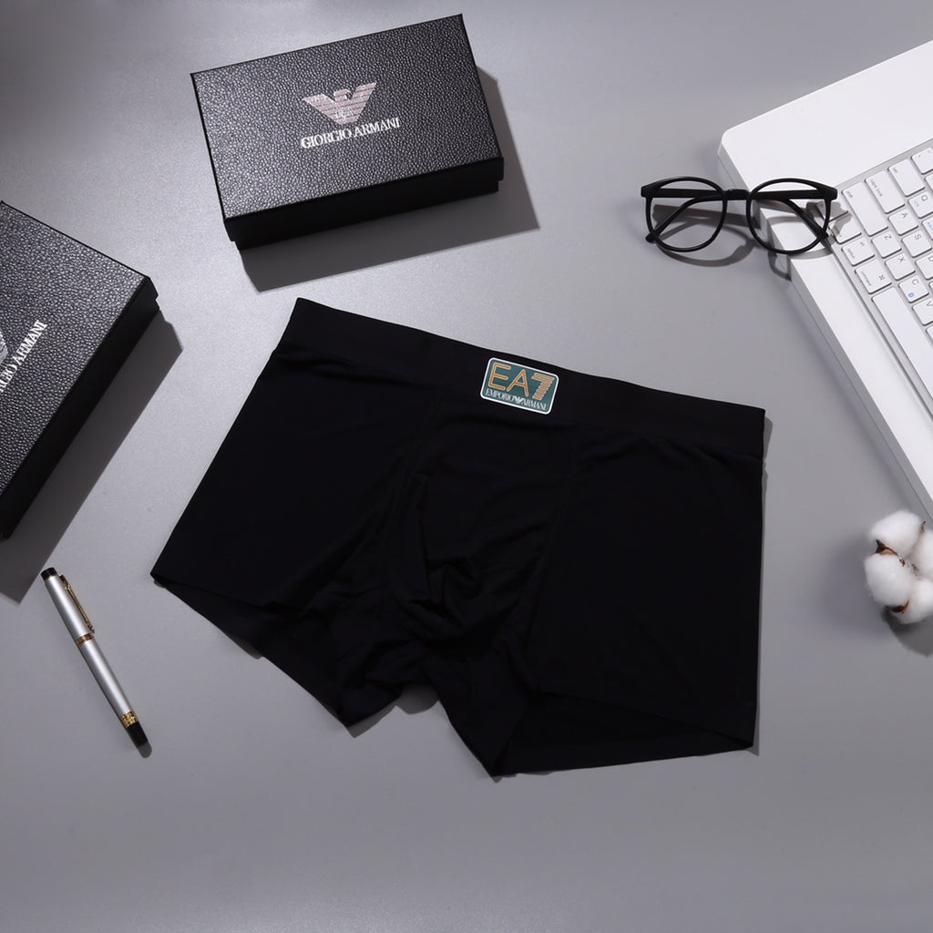Armani Ea7 Patch Details Men's Boxer Briefs - 3-Piece Box