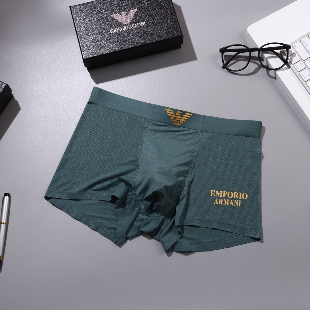 Emporio Armani Eagle Logo Cotton-Blend Boxer Briefs - Box of 3