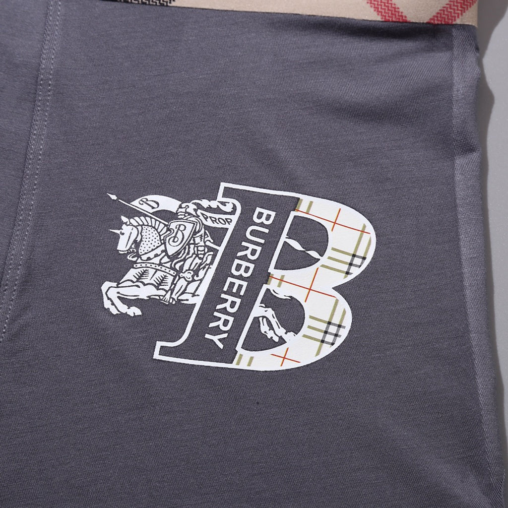 Burberry Check-Inspired Waistbands And Graphic Emblems Men's Boxer Briefs - 3-Piece Box