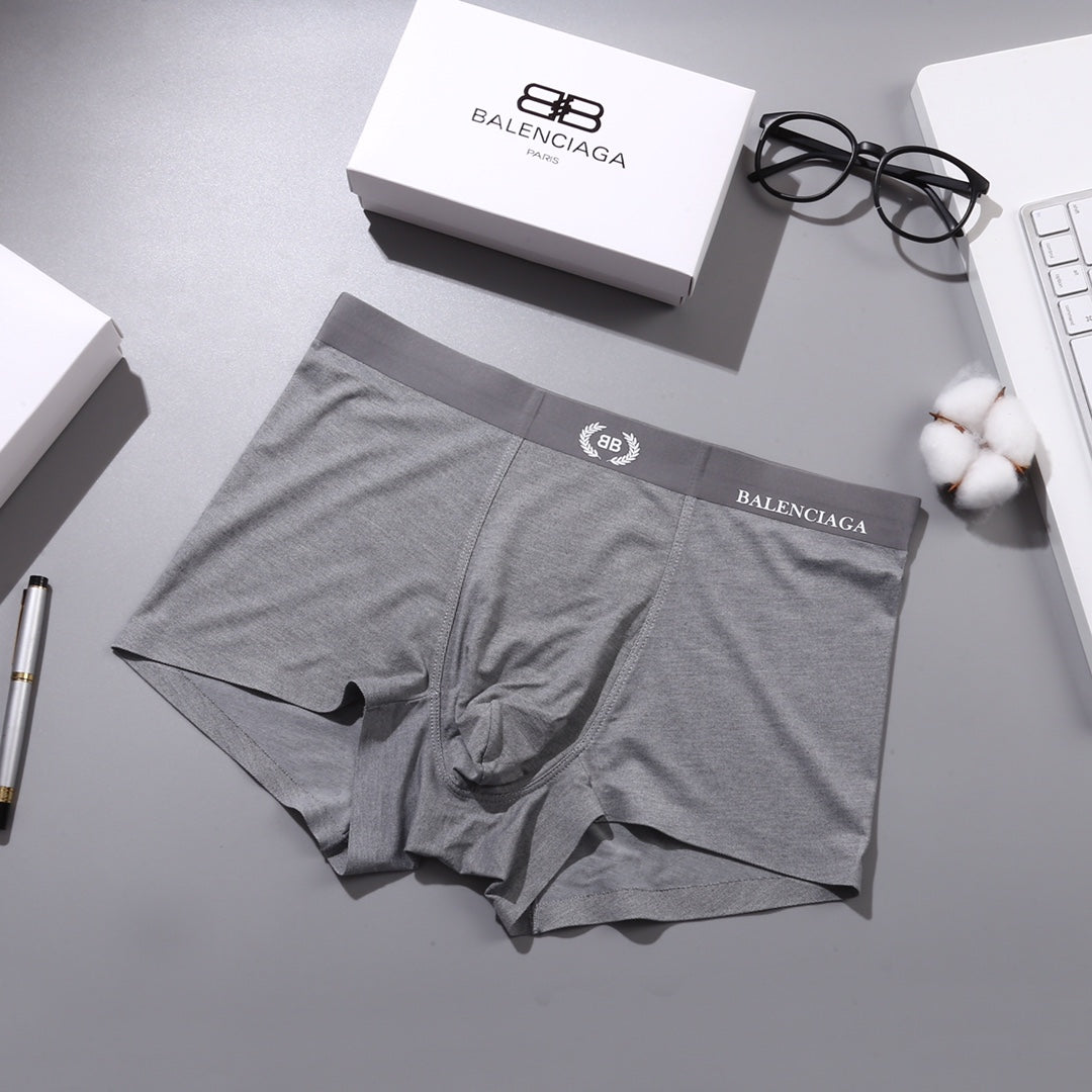 Balenciaga Nylon Blend Men's Boxer Briefs - 3-Piece Box