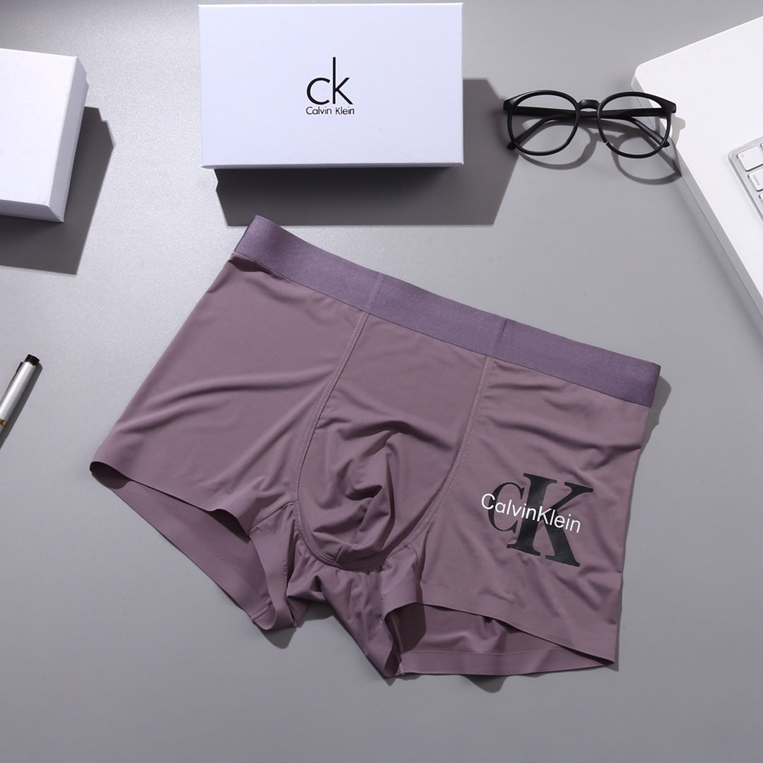 Calvin Klein Nylon Blend Men's Boxer Briefs - 3-Piece Box